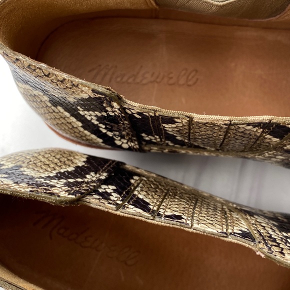 NEW Madewell Sonia Leather Snakeskin Chelsea Boot - Picture 8 of 14